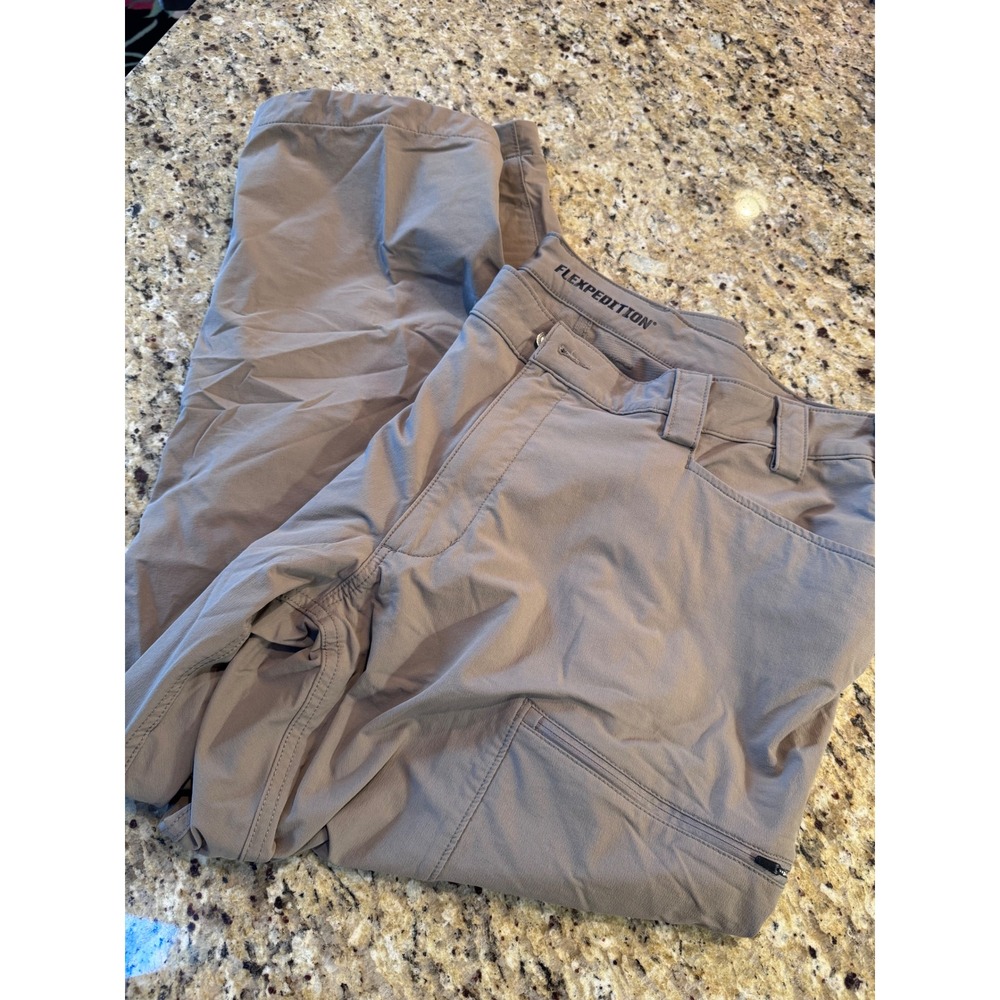 Duluth Trading Co Flexpedition Relaxed Fit Pants Mens 42x30 Khaki Tan Tactical
